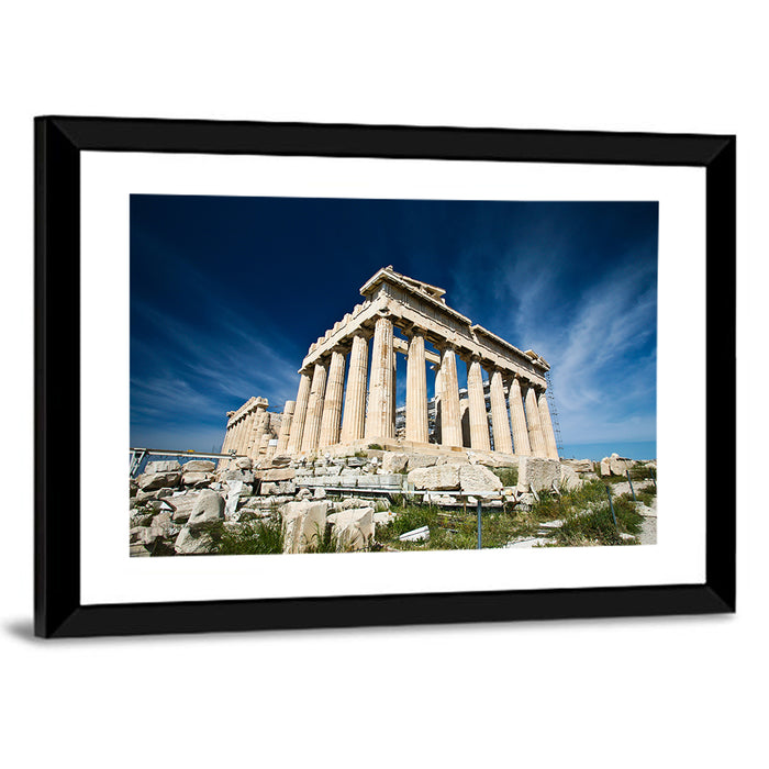 Parthenon Corner, Acropolis Athens Wall Art as a framed print