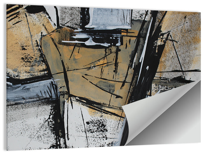 Layered Geometric Texture Wall Art as a poster print