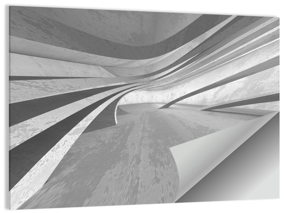 Empty Dark Room Abstract Wall Art