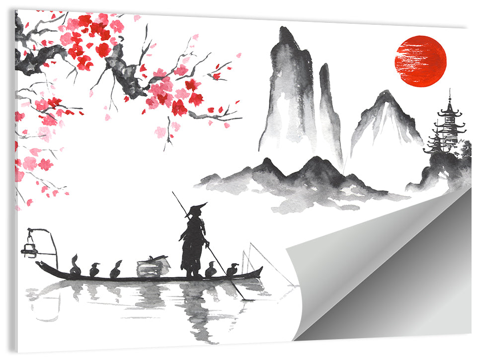 Traditional Japanese Painting Wall Art