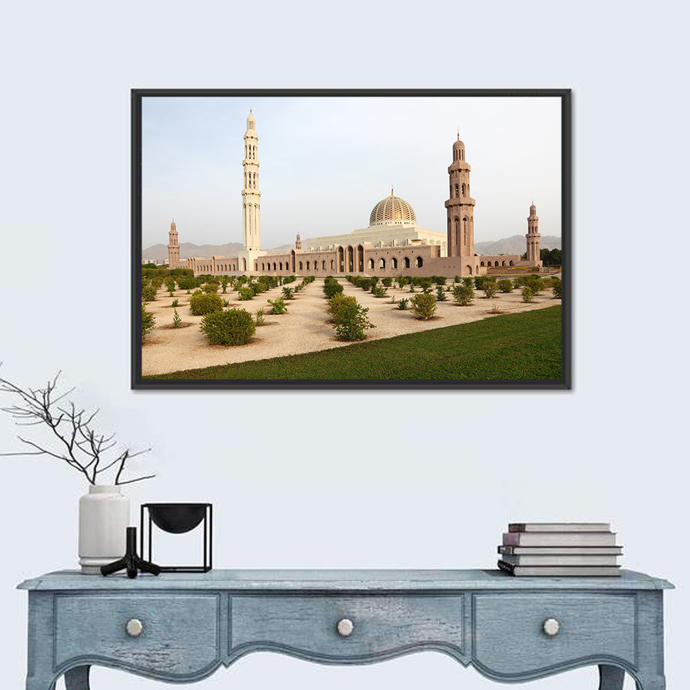 Sultan Qaboos Grand Mosque In Muscat Wall Art
