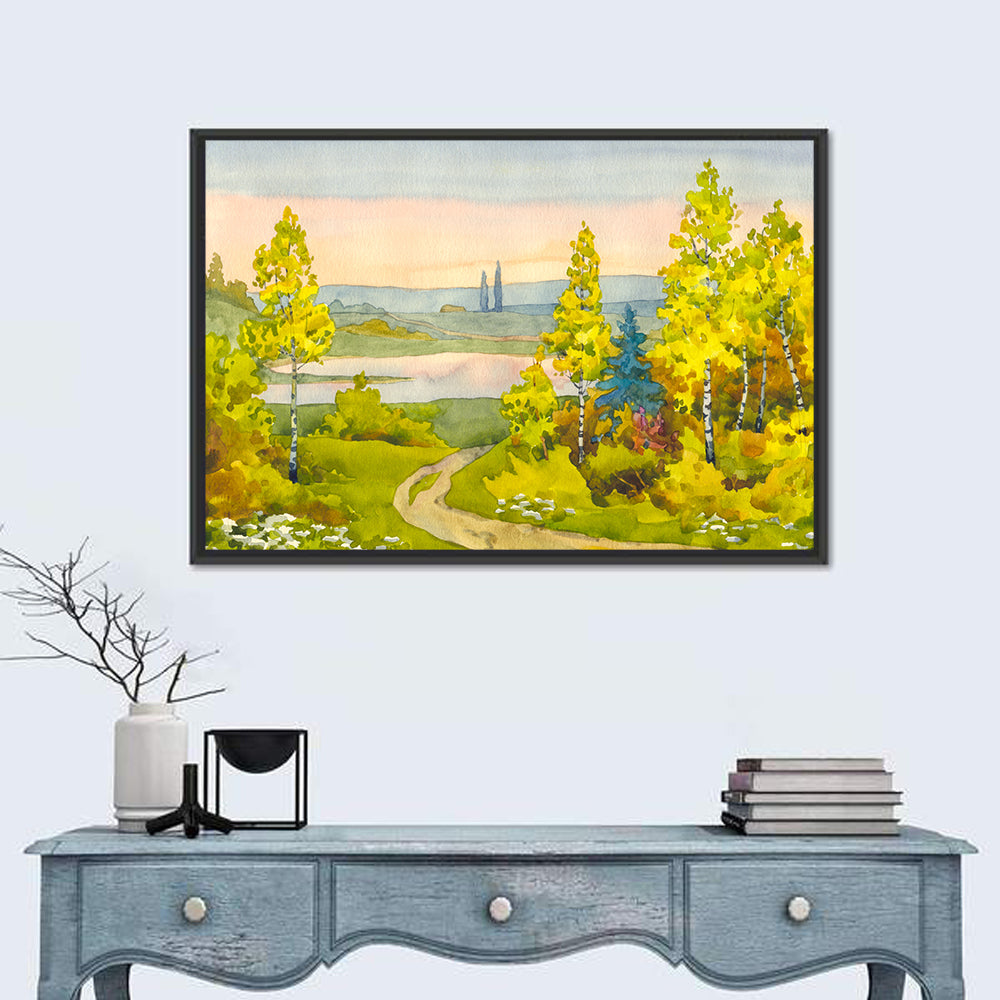 Path To The Lake Wall Art