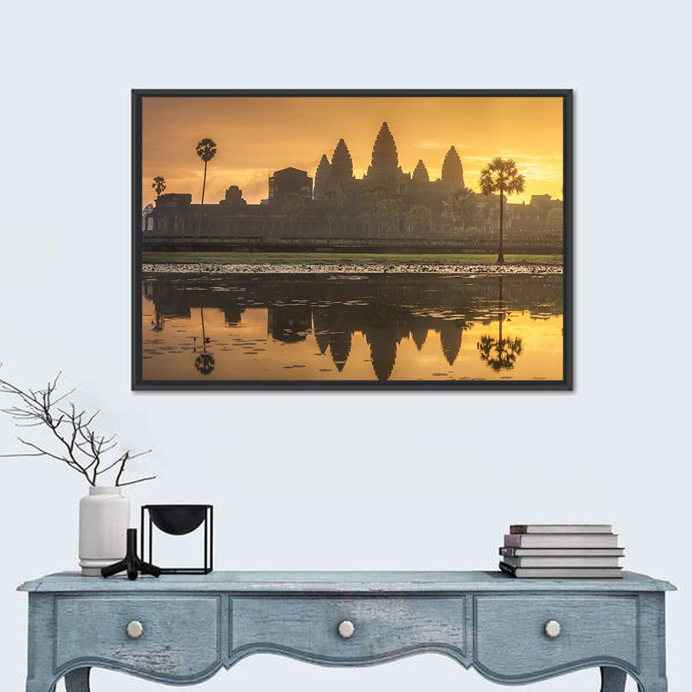 Temple Complex Angkor Wat Siem Reap In Cambodia Wall Art