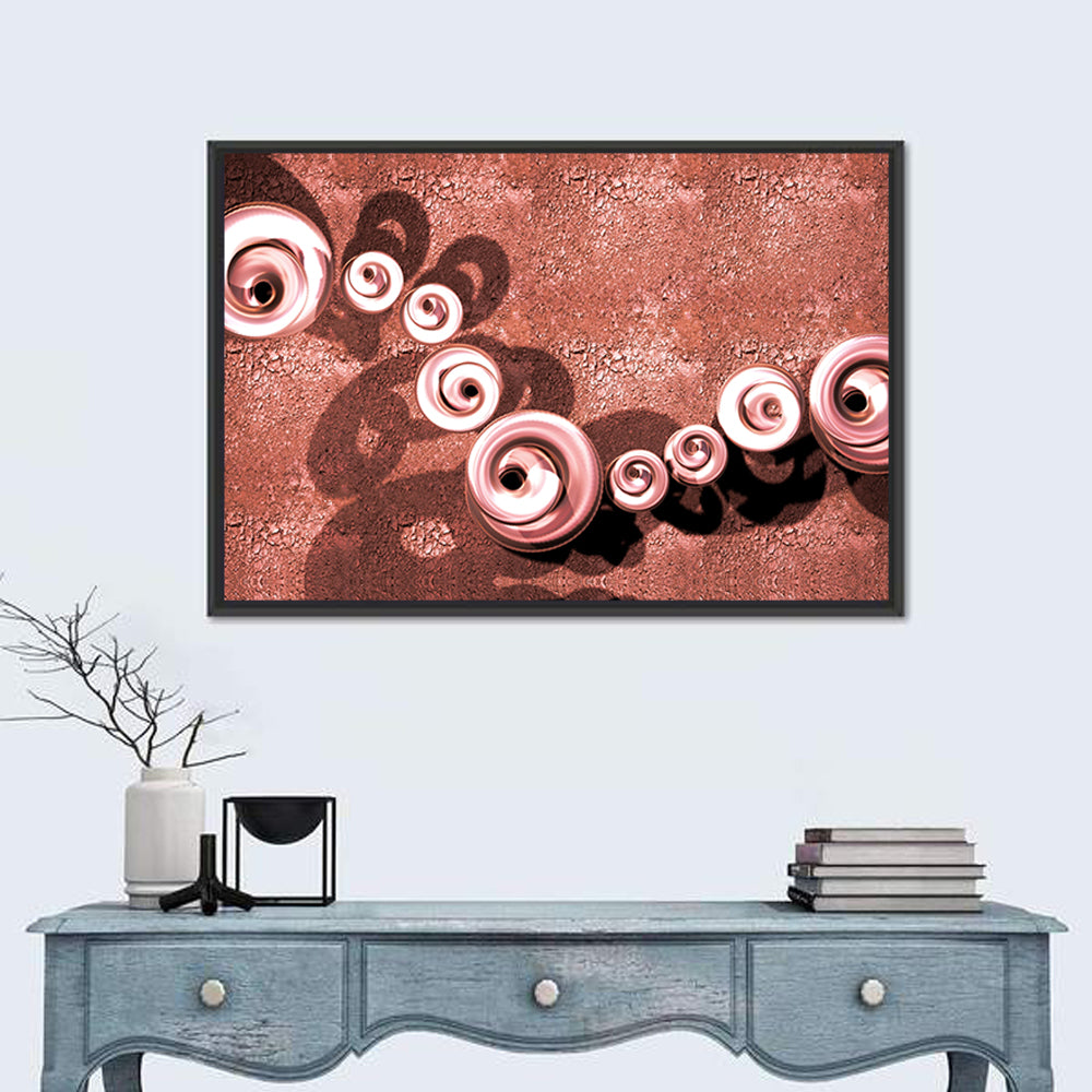 Red Jewelry Slugs Wall Art