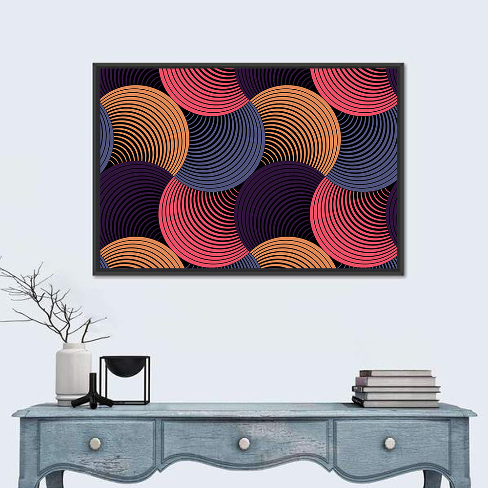 Ornate Geometric Petals Grid II Wall Art