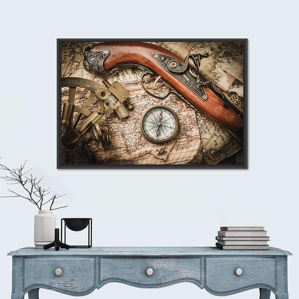 Vintage Military Equipment Wall Art