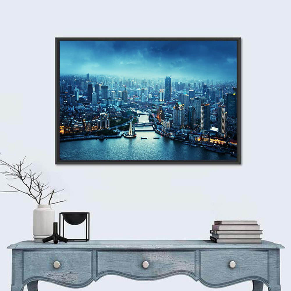 Shanghai At Sunset Wall Art