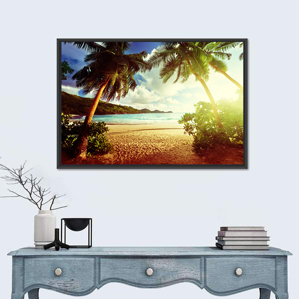 Beach Takamaka Sunset Wall Art