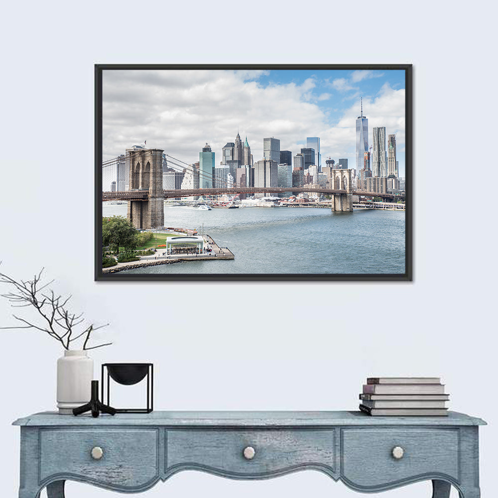 Brooklyn Bridge & Manhattan Skyline Wall Art
