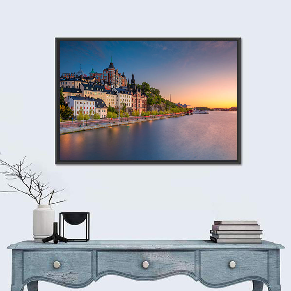 Stockholm During Sunset Wall Art