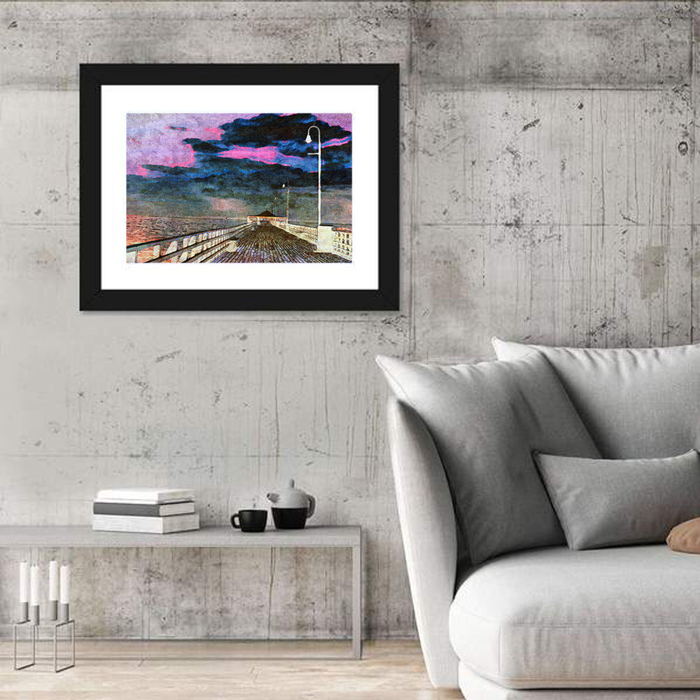 Wooden Beach Pier Wall Art
