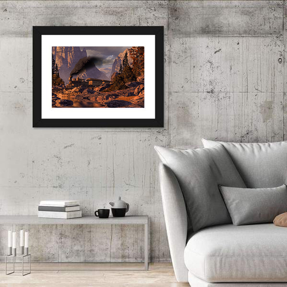 Old West Steam Locomotive Wall Art