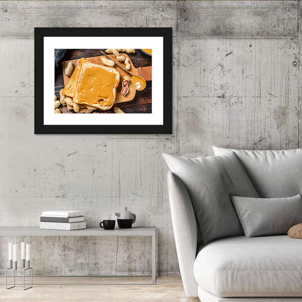 Peanut Butter Sandwich Toast Wall Art