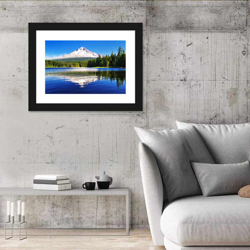 Mount Hood Reflection In Trillium Lake Wall Art