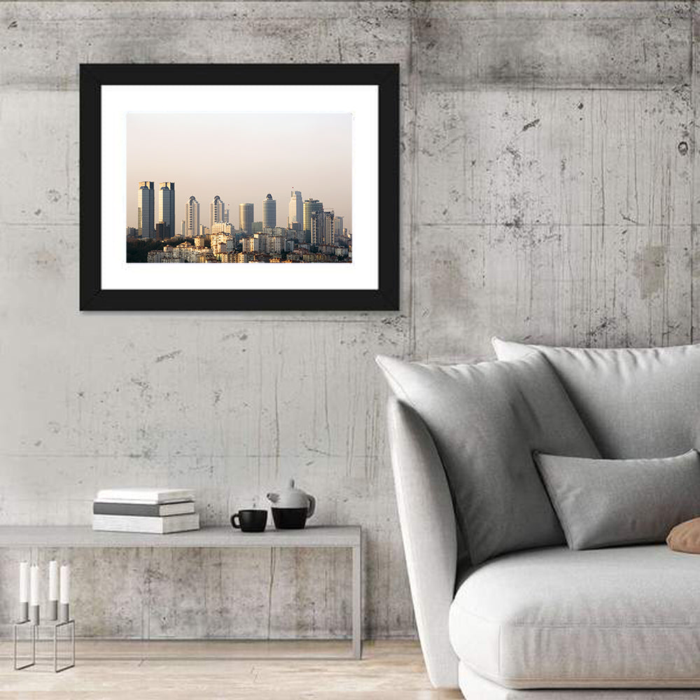 Istanbul Financial Skyscrapers Wall Art