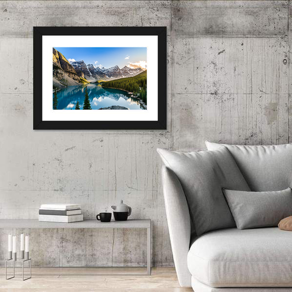 Moraine Lake In Canadian Rocky Mountain Wall Art