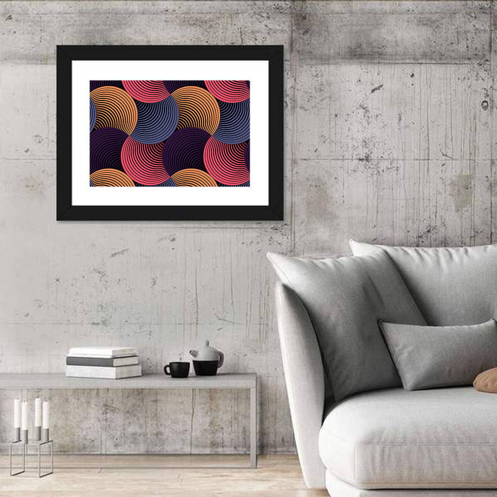 Ornate Geometric Petals Grid II Wall Art