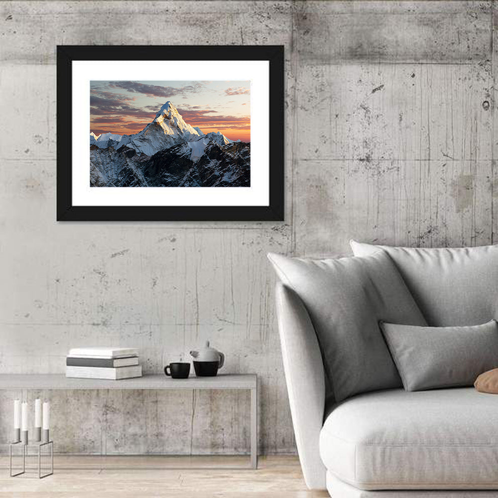 Evening view of Ama Dablam Wall Art
