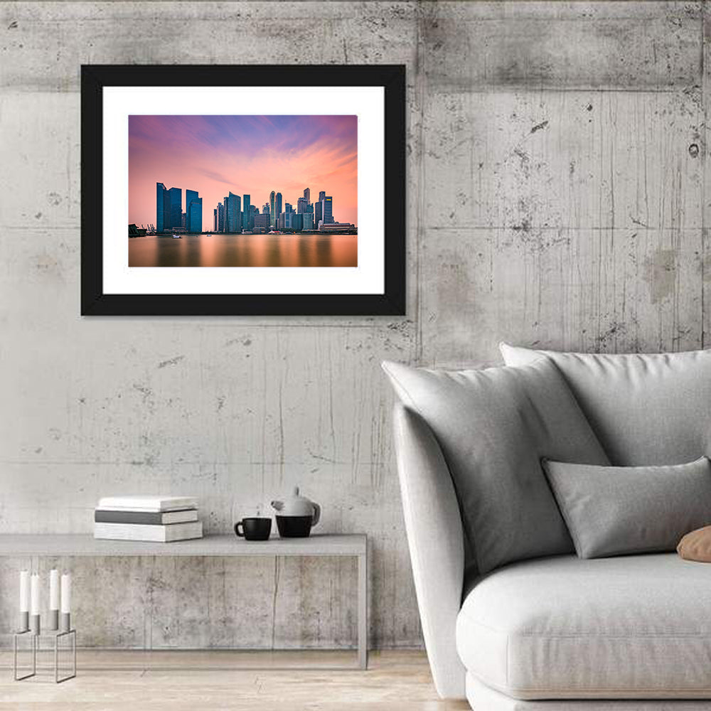 Singapore Skyline At Marina Bay Wall Art