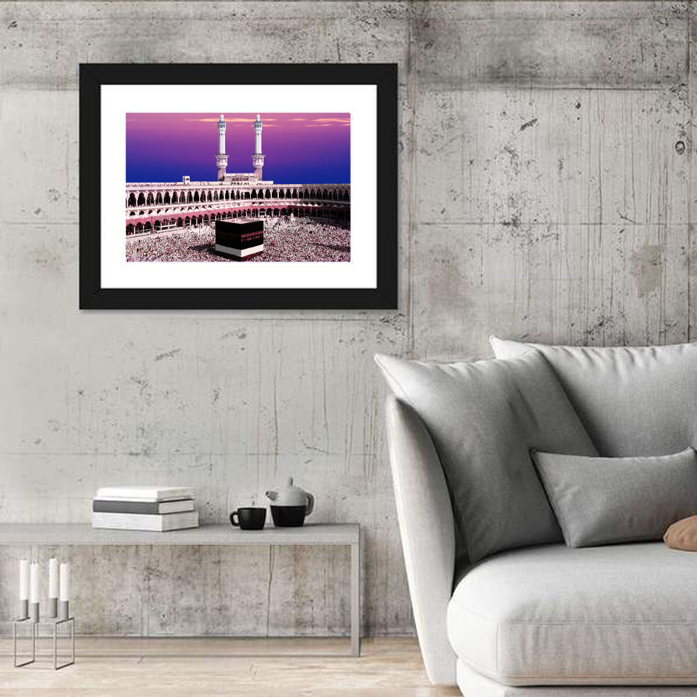 Holy Kaaba During Twilight Wall Art
