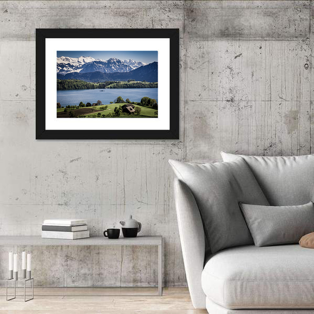 View From Merlischachen Over Lake Lucerne Wall Art