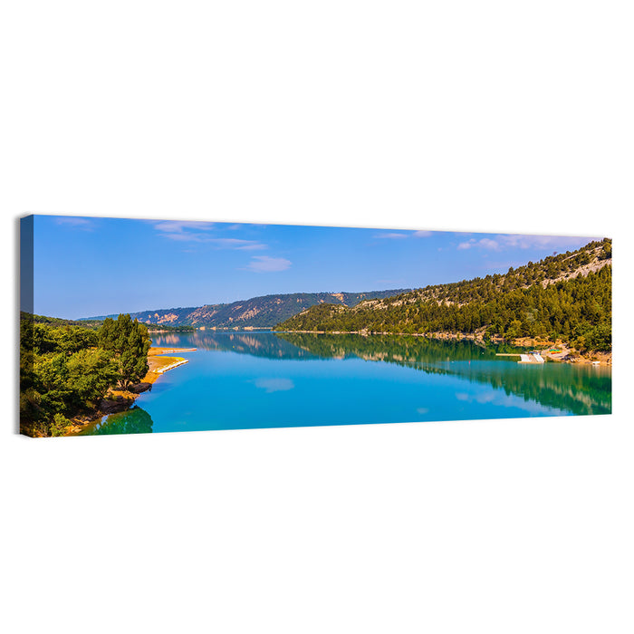 Lake Sainte Croix Du Verdon Wall Art as a canvas print