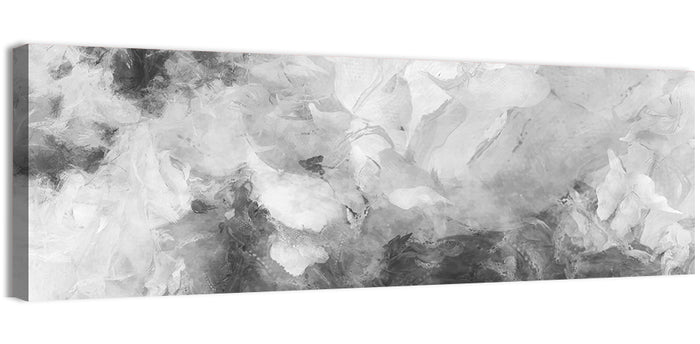 Monochrome Brushstroke Study Wall Art as a canvas print