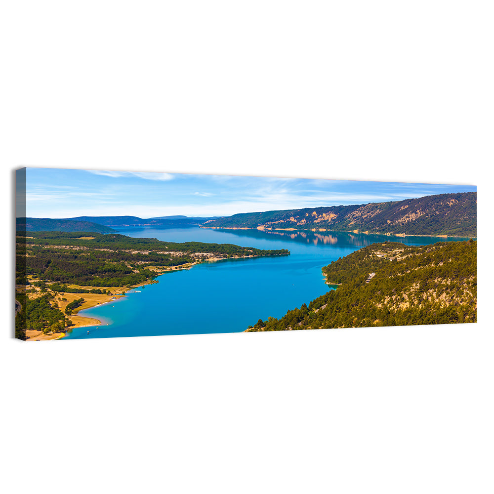 Lac De Sainte-croix, Verdon Gorge Wall Art, canvas print, panoramic