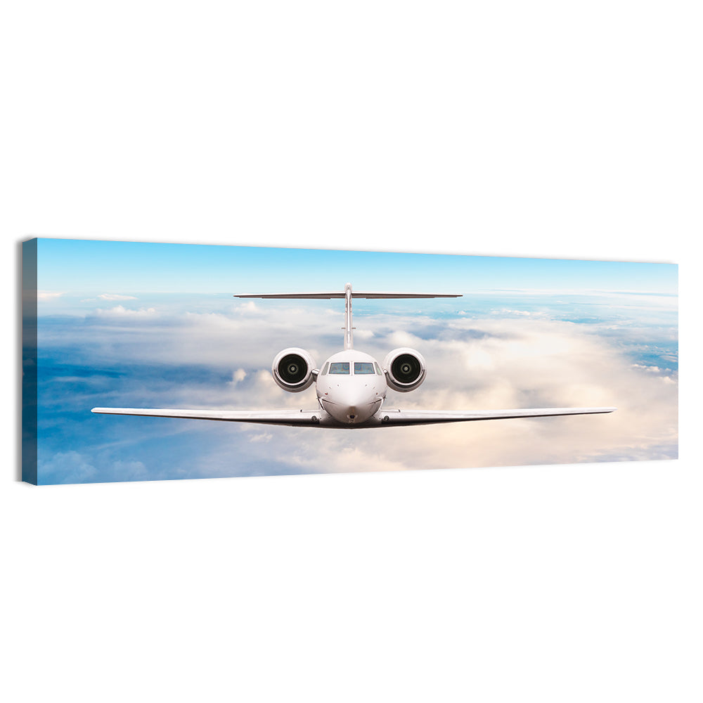 Privat Jet In Flight Wall Art