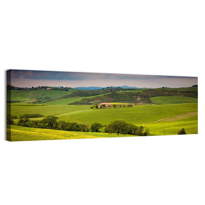 Tuscany in Summer Wall Art as a canvas print