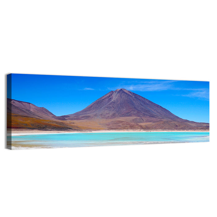 Bolivian Turquoise Lagoon Wall Art as a canvas print