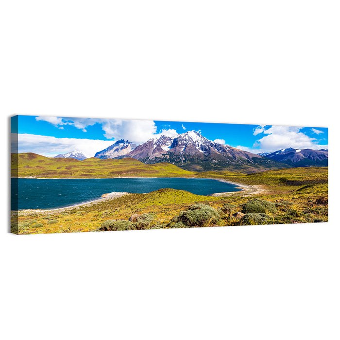 Lake Pehoe Wall Art as a canvas print