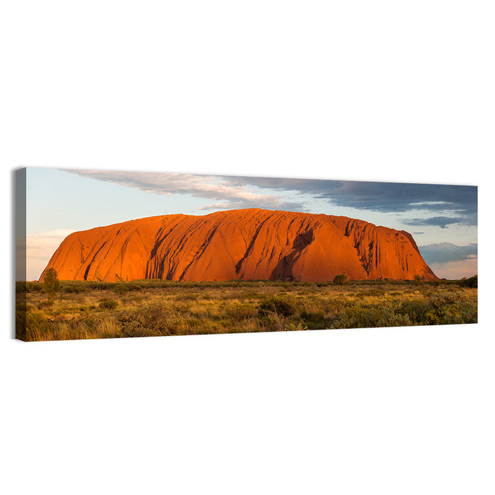Uluru Red Rock Wall Art as a canvas print