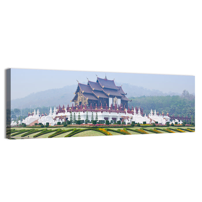 Ho Kham Royal Pavilion Chiang Mai Wall Art as a canvas print