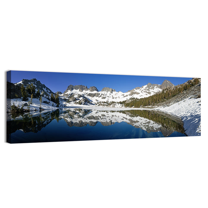 Mount Ritter Above Ediza Lake Wall Art as a canvas print