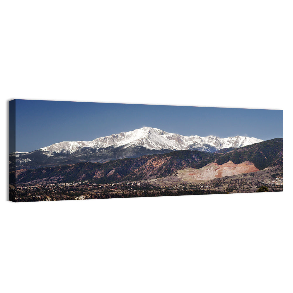 Pikes Peak Landscape Wall Art, canvas print, panoramic