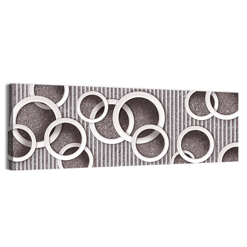 3D Circles Wallpaper Wall Art
