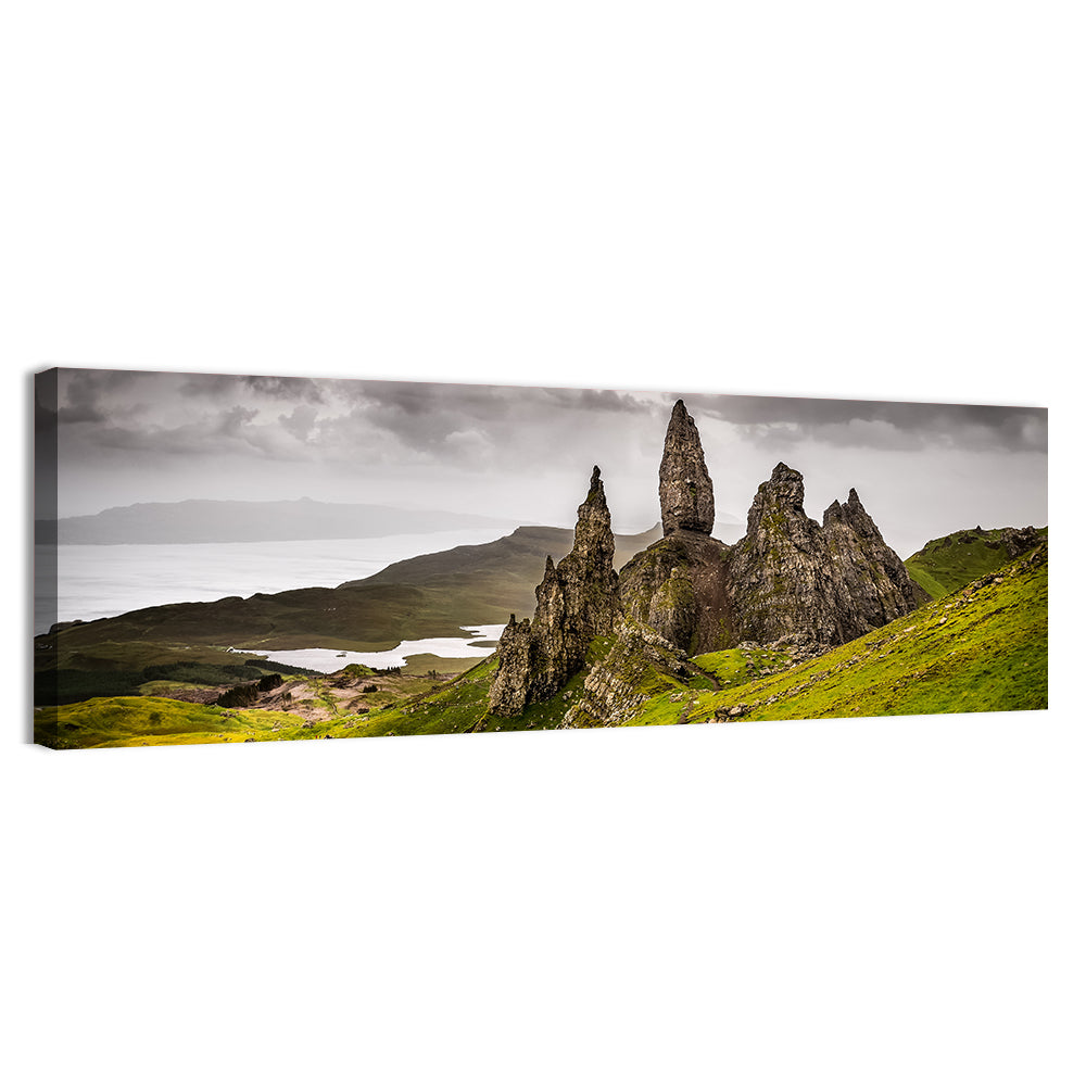 Old Man of Storr, Isle of Skye Wall Art, canvas print, panoramic
