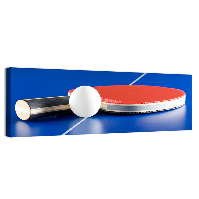 Table Tennis Paddle Close-up Wall Art as a canvas print