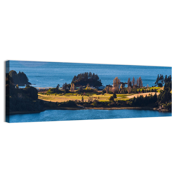 Nahuel Huapi Lake Golden Hour Wall Art as a canvas print