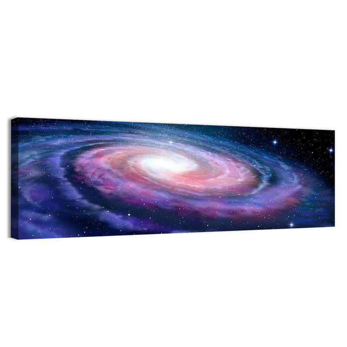 Spiral Galaxy Wall Art as a canvas print