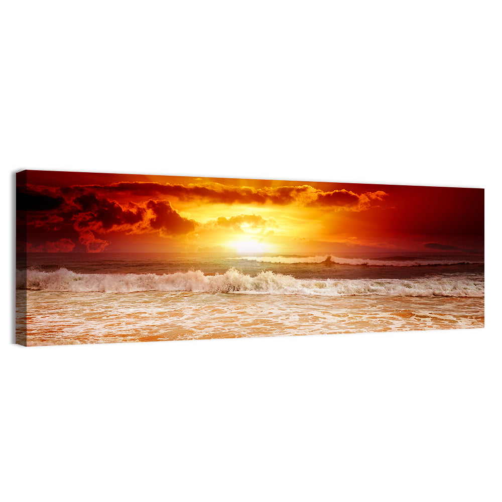 Sunset Above The Sea Wall Art