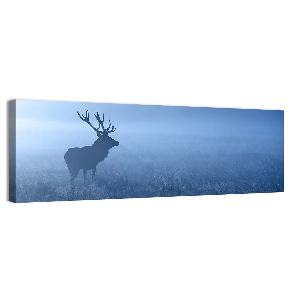 Red Deer Stag Silhouette Wall Art