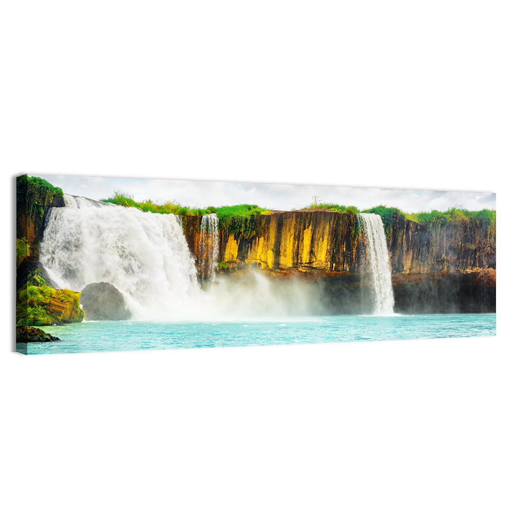 Dray Nur Waterfall Wall Art, canvas print, panoramic