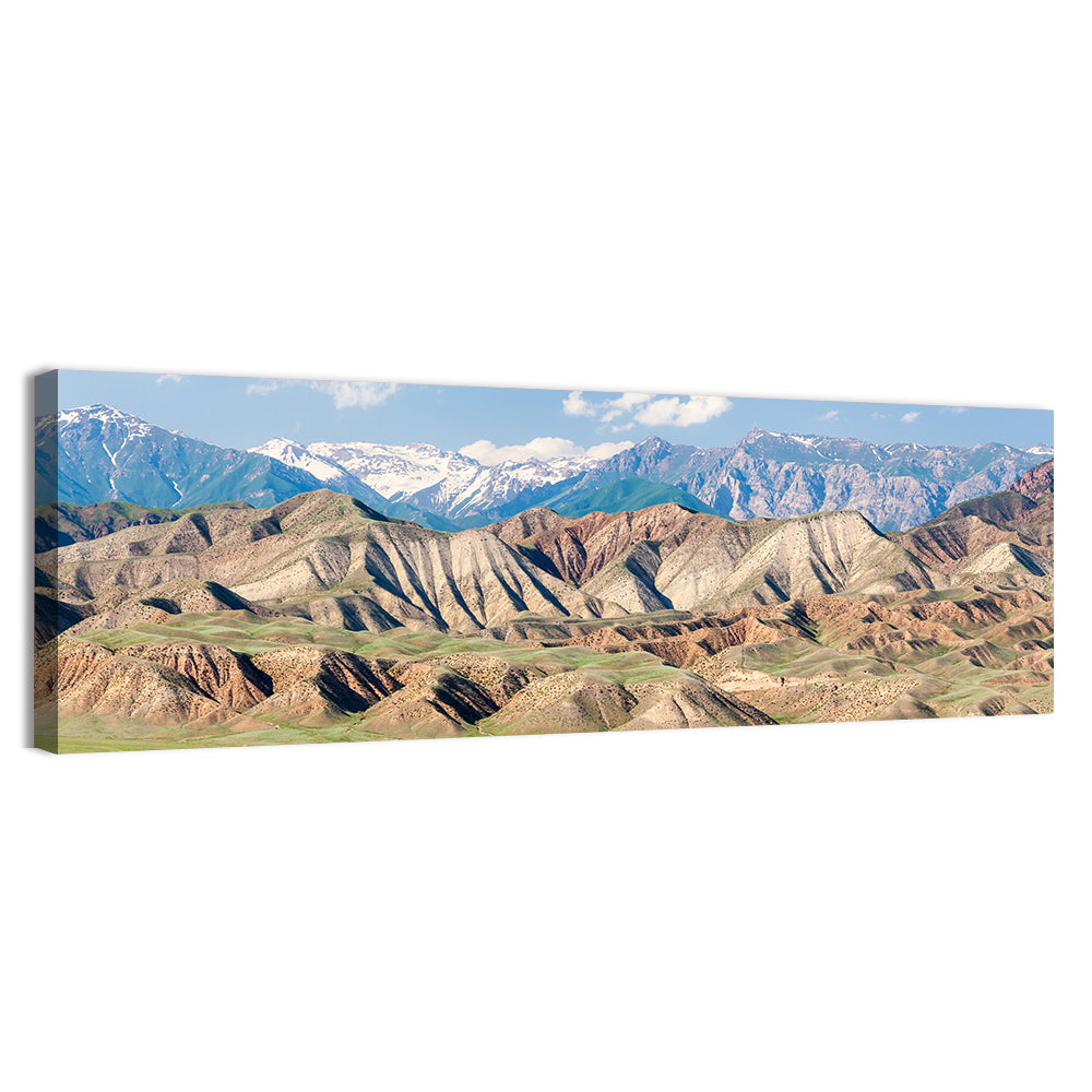 Tien Shan Mountain Range Wall Art, canvas print, panoramic