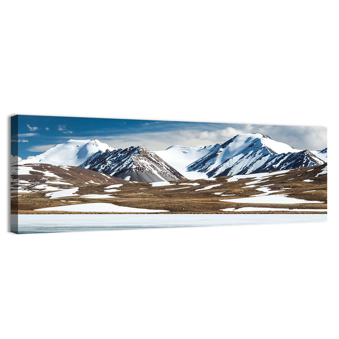 Barskoon Mountain Range Wall Art as a canvas print