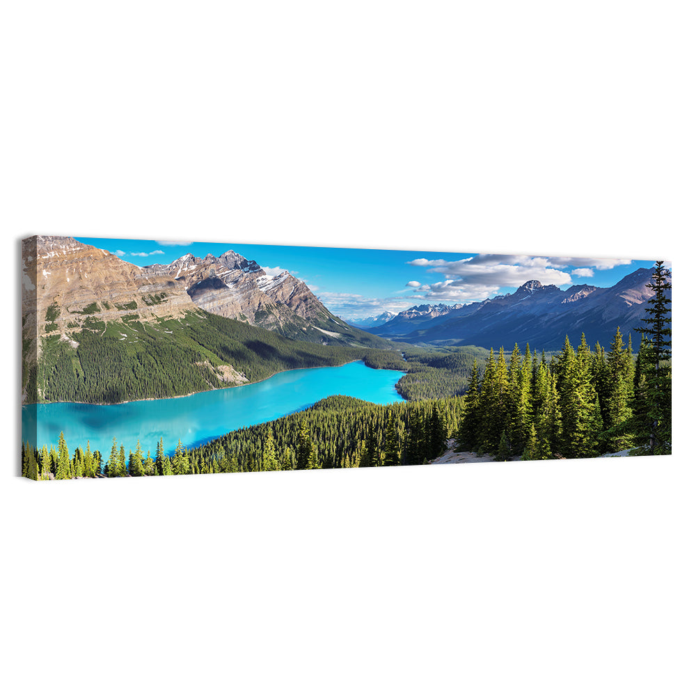 Peyto Lake, Banff National Park Wall Art, canvas print, panoramic