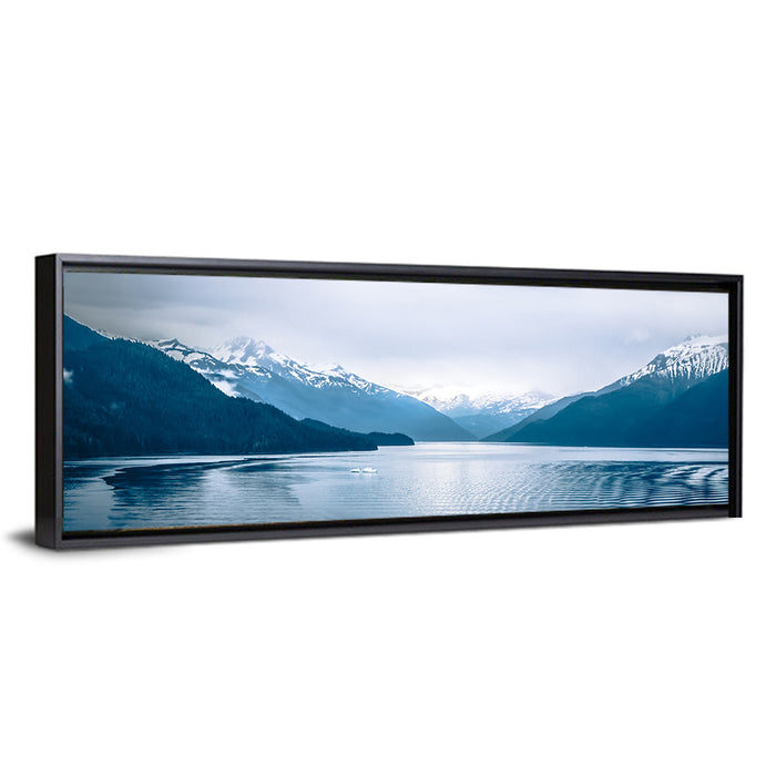 Tracy Arm Fjord Alaska Wall Art as a framed canvas