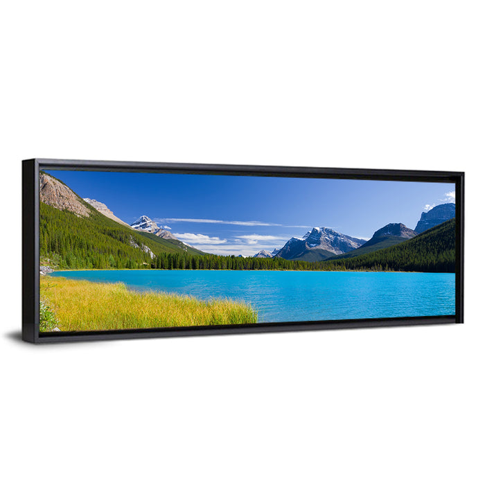 Jasper Lake with Driftwood Wall Art as a framed canvas