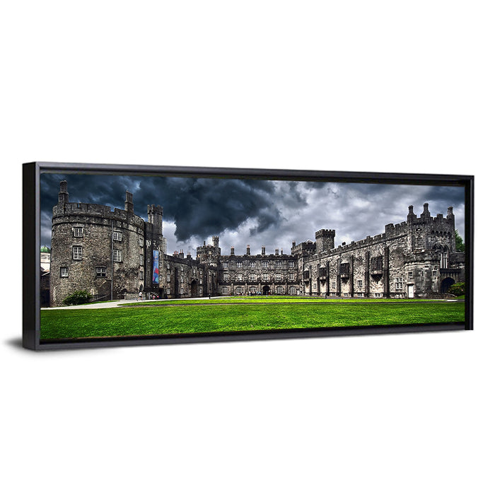 Kilkenny Castle Stormy Sky Wall Art as a framed canvas
